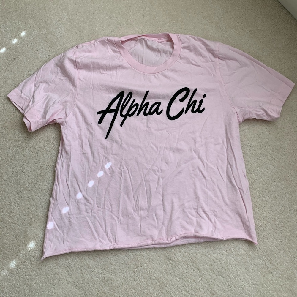 Alpha Chi Omega cropped tee